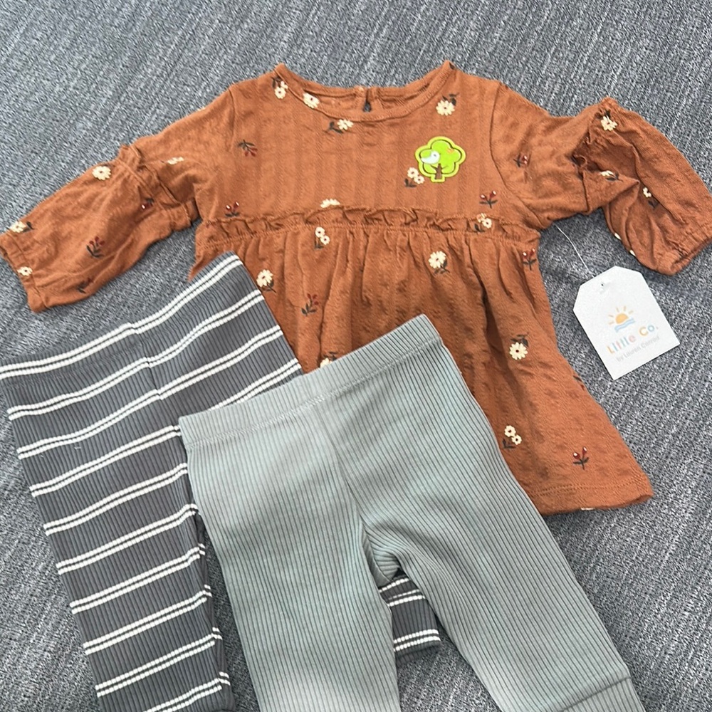 Little Co. by Lauren Conrad Floral Dress and leggings